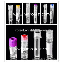 Laboratory Plastic Cryovial tube with cap (1ml 1.5ml 2ml 3.5ml 5ml)